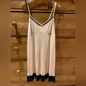 Apt 9 Intimate Light Pink w/ Black Polkadots Summer Nightie - Size: Large